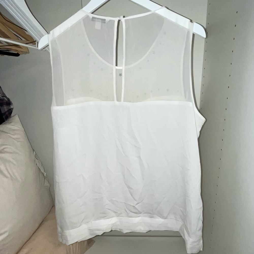 American Eagle Outfitters White Star Embellished Blouse - Picture 3 of 4